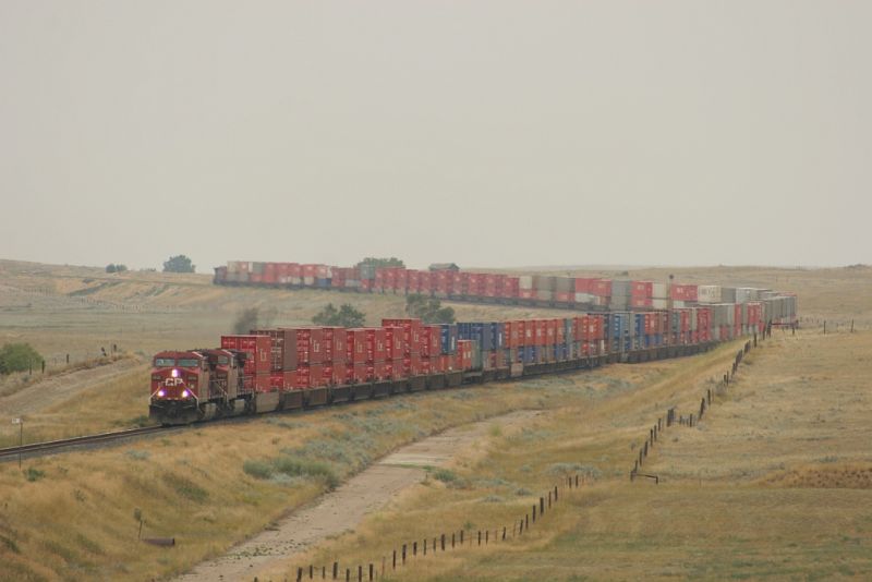 CP Rail Train with K Line Containers